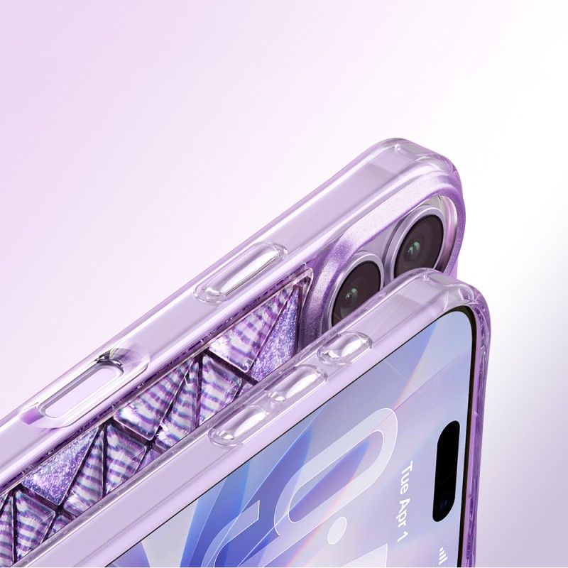 Apple iPhone 17 Case – Zore Paris Kairo TPU Cover with 3D Ice Block Pattern - 28