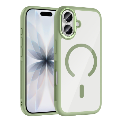 Apple iPhone 17 Case Zore Tiko Cover Metal Camera Frame and M-Safe Charging Function - Zore