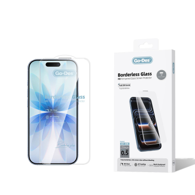 Apple iPhone 17 Go Des Borderless Temperli Cam Ekran Koruyucu - Go Des