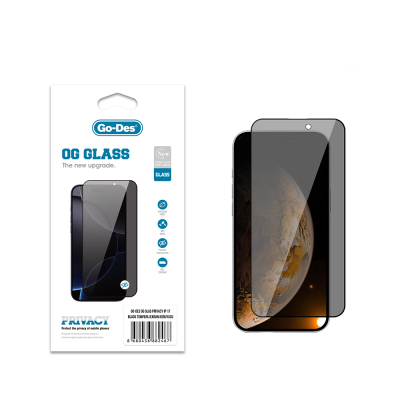Apple iPhone 17 Go Des OG Glass Privacy Antistatic Tempered Glass Screen Protector - Go Des