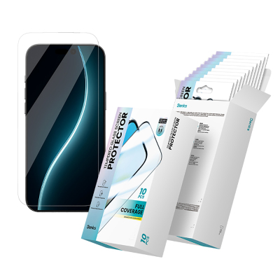 Apple iPhone 17 Hidrofobik Ve Oleofobik Özellikli Benks 0.3mm Privacy Air Shield Ekran Koruyucu 10'lu Paket - Benks