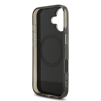 Apple iPhone 17 Kılıf AMG Orjinal Lisanslı M-safe Şarj Özellikli IML Baskı Logolu Çift Katmanlı Bow Lines Kapak - 8