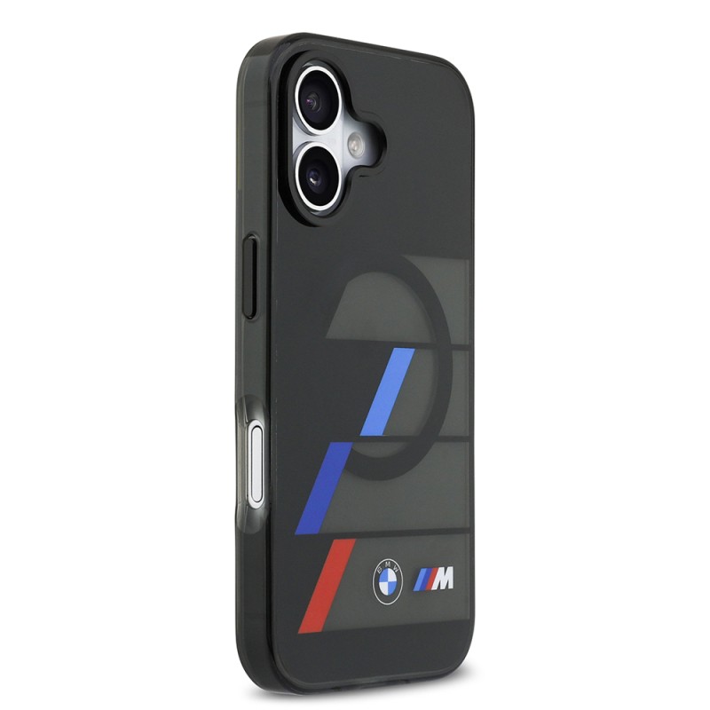 Apple iPhone 17 Kılıf BMW Orjinal Lisanslı M-safe Şarj Özellikli IML Baskılı Üç Renkli M Dizayn Kapak - 5