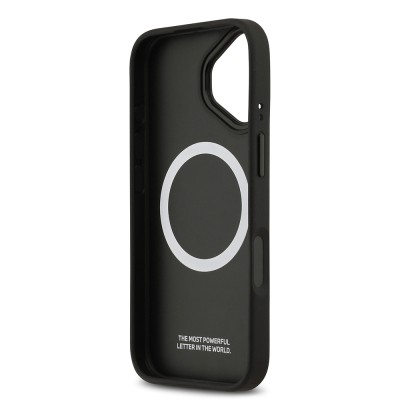 Apple iPhone 17 Kılıf BMW Orjinal Lisanslı M-safe Şarj Özellikli Metal BMW ve M Logolu PU Karbon Tasarımlı Kapak - 6