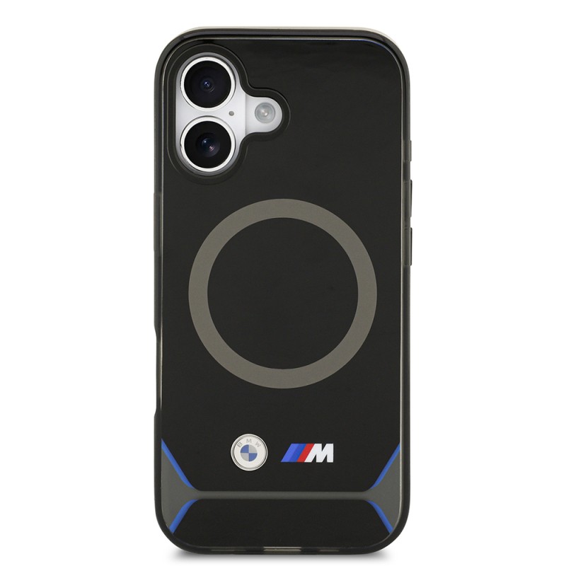 Apple iPhone 17 Kılıf BMW Orjinal Lisanslı M-safe Şarj Özellikli Metal Buton Tasarımlı IML Baskılı M Dizayn Kapak - 4