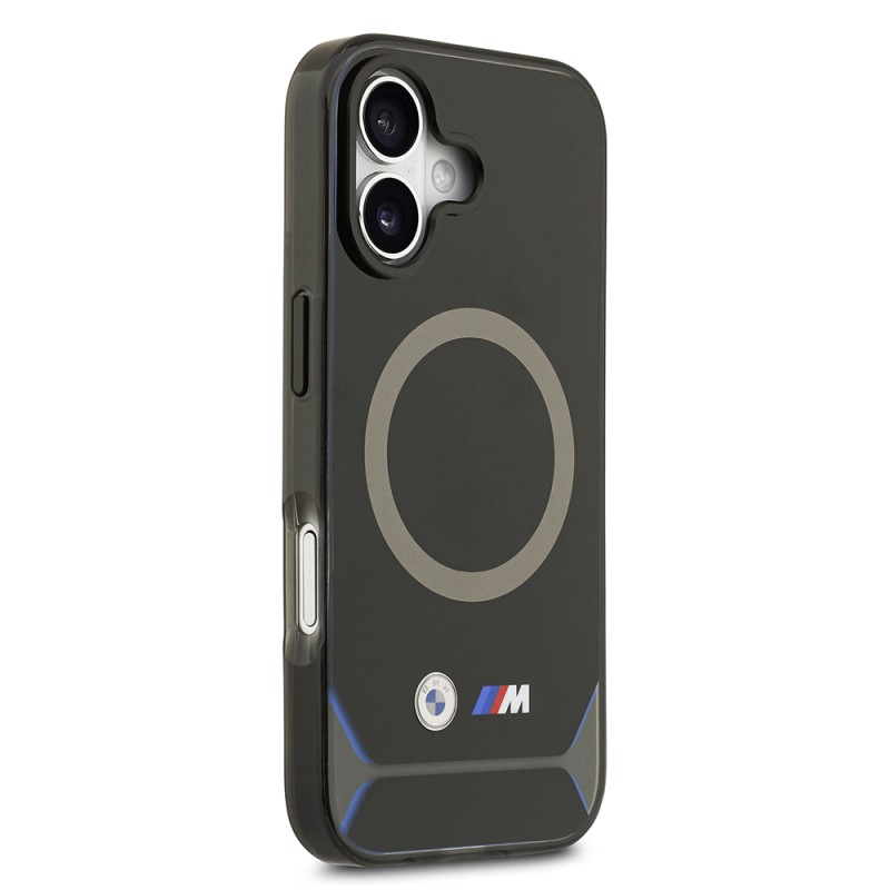Apple iPhone 17 Kılıf BMW Orjinal Lisanslı M-safe Şarj Özellikli Metal Buton Tasarımlı IML Baskılı M Dizayn Kapak - 5