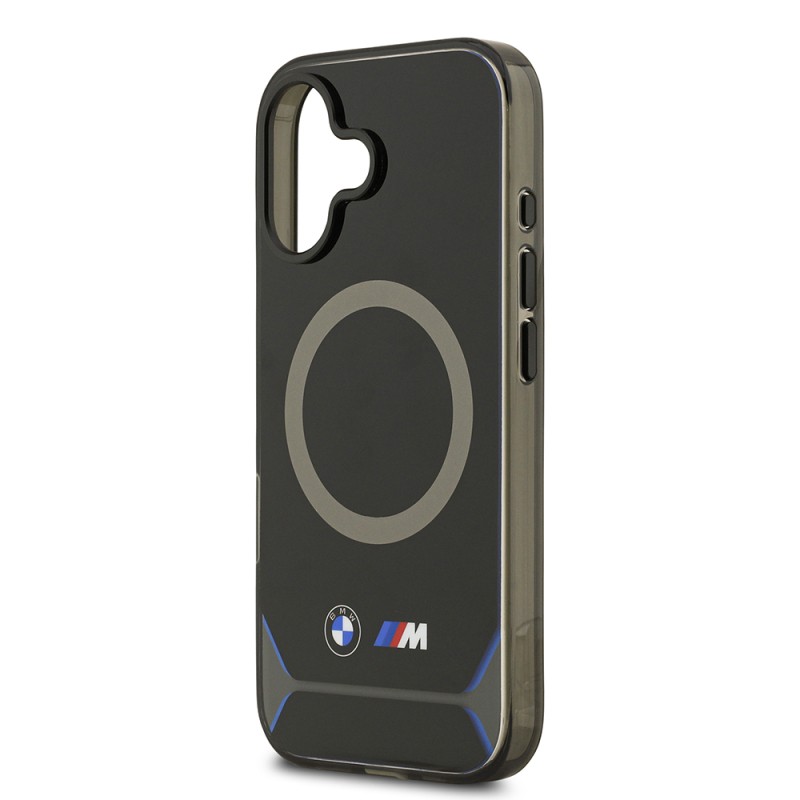 Apple iPhone 17 Kılıf BMW Orjinal Lisanslı M-safe Şarj Özellikli Metal Buton Tasarımlı IML Baskılı M Dizayn Kapak - 7