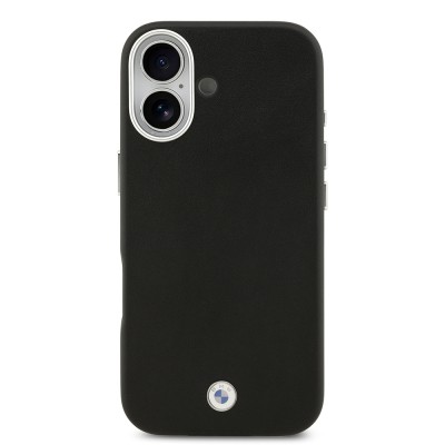 Apple iPhone 17 Kılıf BMW Orjinal Lisanslı M-safe Şarj Özellikli Metal Logolu Tam Kaplama Deri Kapak - 5