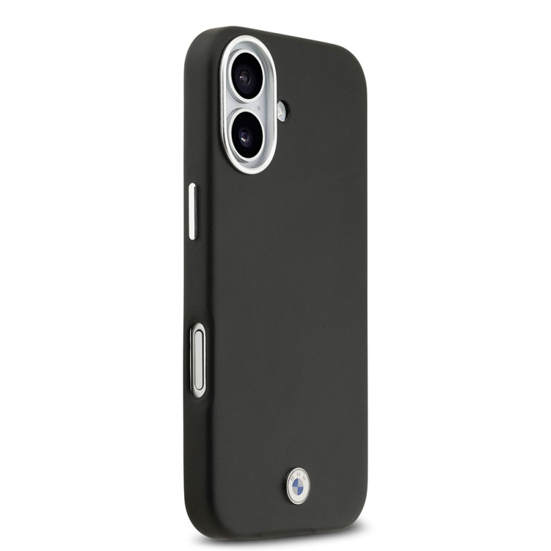 Apple iPhone 17 Kılıf BMW Orjinal Lisanslı M-safe Şarj Özellikli Metal Logolu Tam Kaplama Deri Kapak - 6