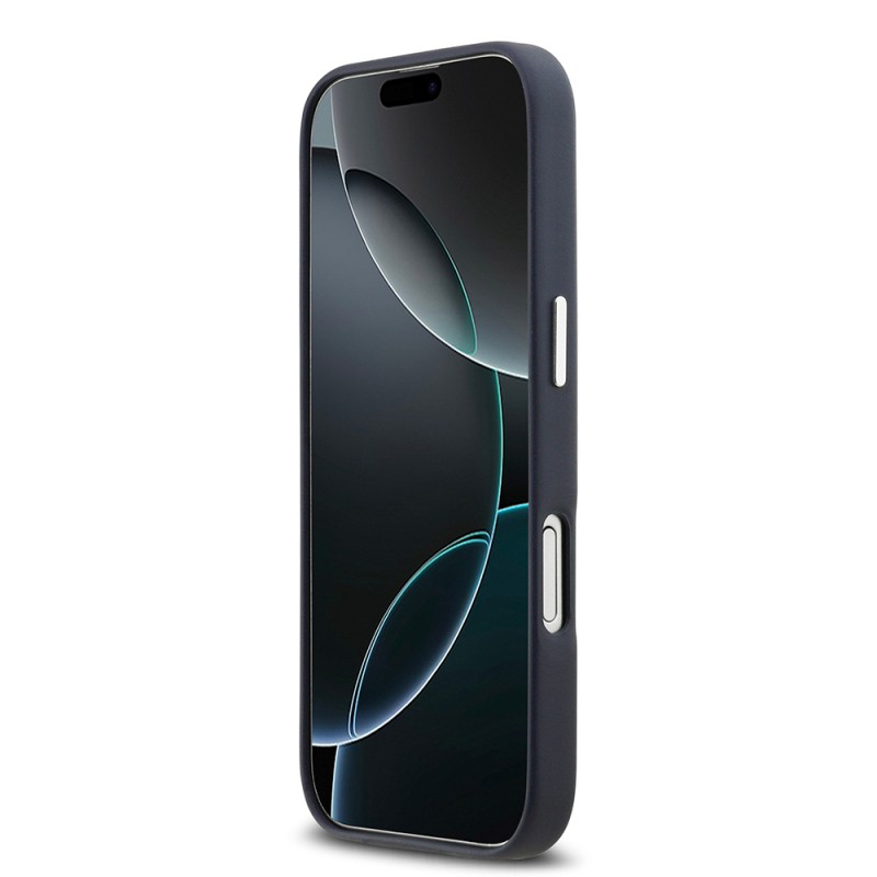 Apple iPhone 17 Kılıf BMW Orjinal Lisanslı M-safe Şarj Özellikli Metal Logolu Tam Kaplama Deri Kapak - 14