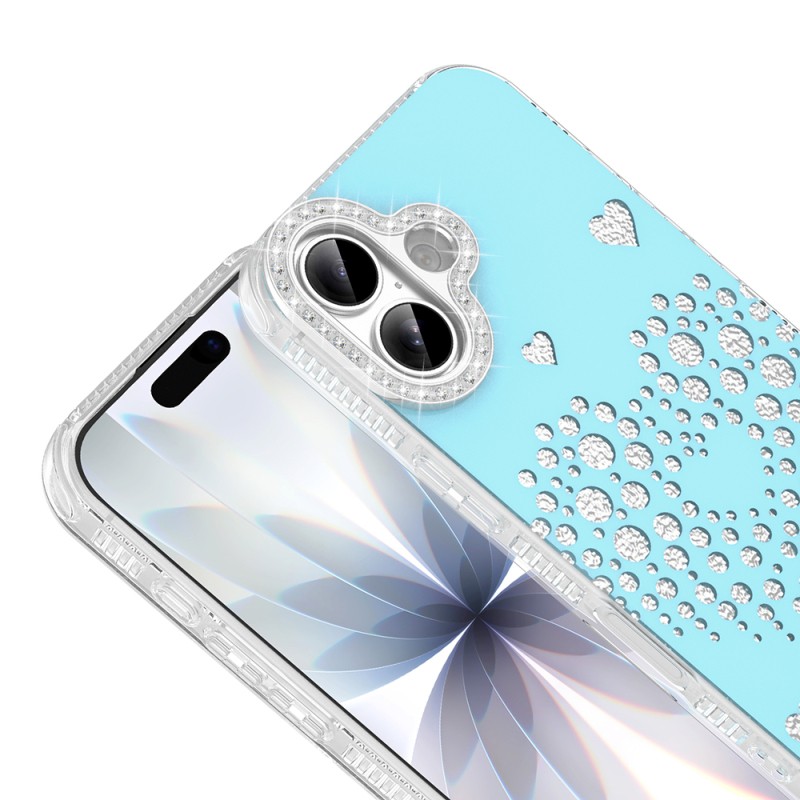 Apple iPhone 17 Kılıf Damla Taşlı Zore Rivas Sert PC Kapak - 6