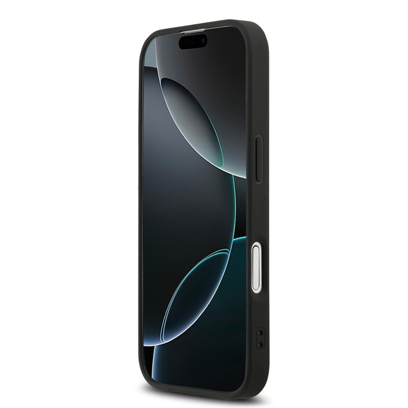 Apple iPhone 17 Kılıf DKNY Orjinal Lisanslı M-safe Şarj Özellikli 3D Yazılı Grid Pattern Kapak - 6