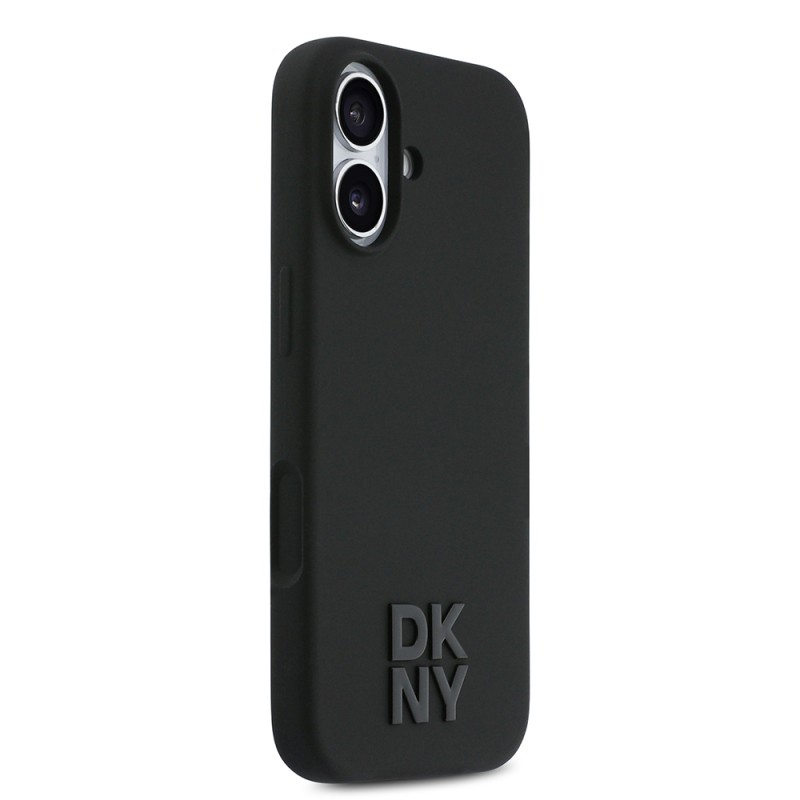 Apple iPhone 17 Kılıf DKNY Orjinal Lisanslı M-safe Şarj Özellikli Metal Logolu Silikon Kapak - 5