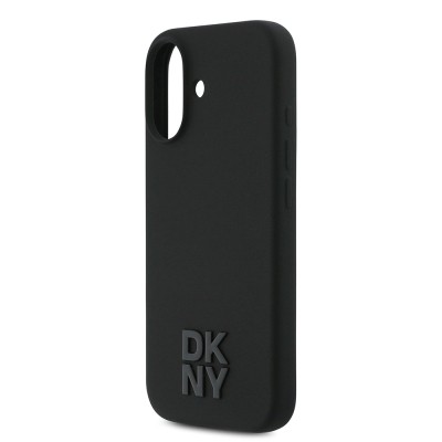 Apple iPhone 17 Kılıf DKNY Orjinal Lisanslı M-safe Şarj Özellikli Metal Logolu Silikon Kapak - 7