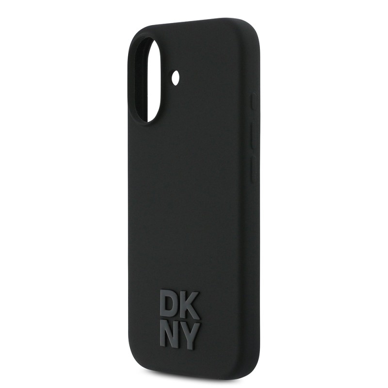 Apple iPhone 17 Kılıf DKNY Orjinal Lisanslı M-safe Şarj Özellikli Metal Logolu Silikon Kapak - 7