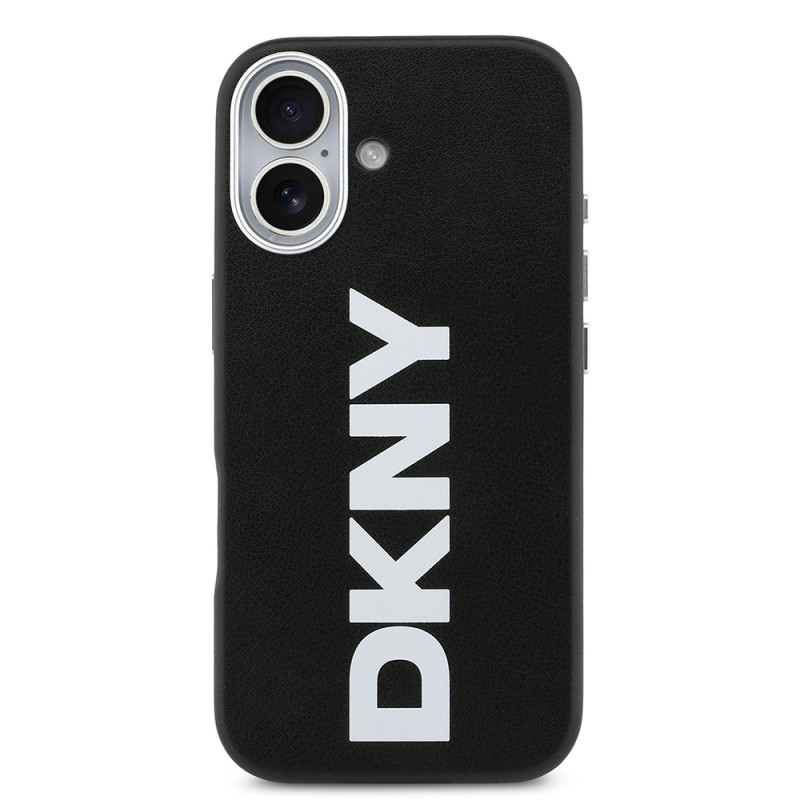 Apple iPhone 17 Kılıf DKNY Orjinal Lisanslı M-safe Şarj Özellikli PU Büyük Dikey Logolu Kapak - 4