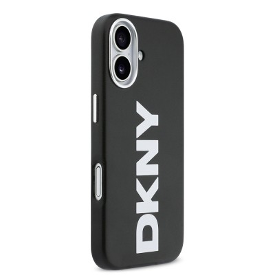 Apple iPhone 17 Kılıf DKNY Orjinal Lisanslı M-safe Şarj Özellikli PU Büyük Dikey Logolu Kapak - 5