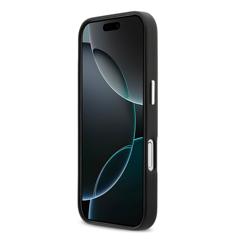 Apple iPhone 17 Kılıf DKNY Orjinal Lisanslı M-safe Şarj Özellikli PU Büyük Dikey Logolu Kapak - 6