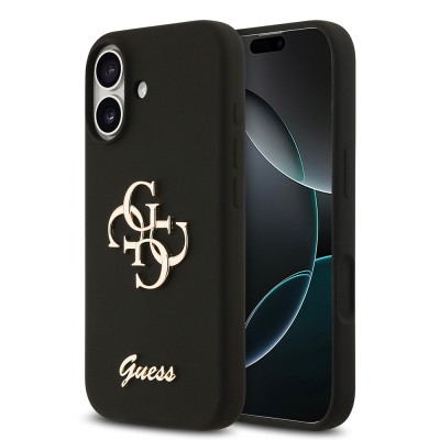 Apple iPhone 17 Kılıf Guess Orjinal Lisanslı Grained Yazı Logolu Kapak - 2