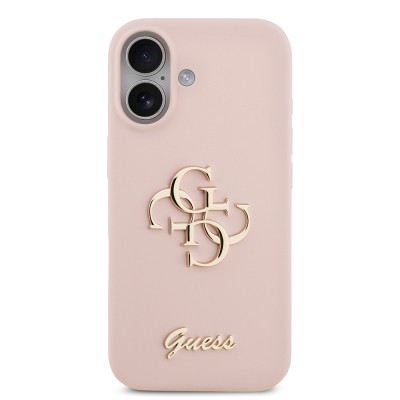 Apple iPhone 17 Kılıf Guess Orjinal Lisanslı Grained Yazı Logolu Kapak - 14