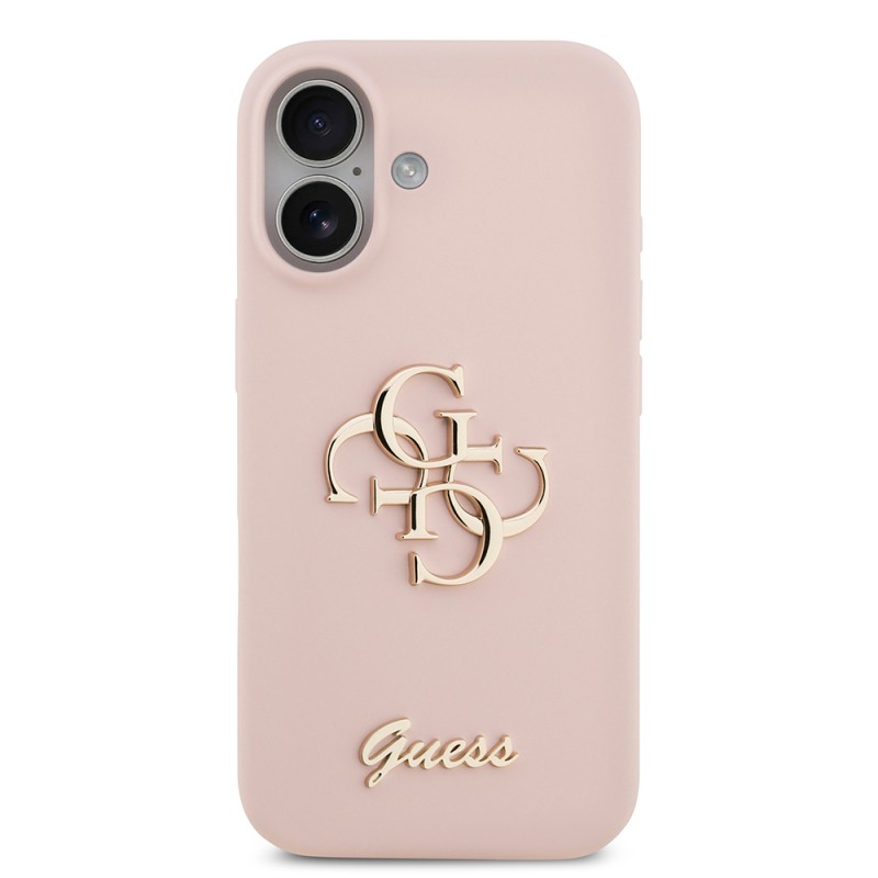 Apple iPhone 17 Kılıf Guess Orjinal Lisanslı Grained Yazı Logolu Kapak - 14