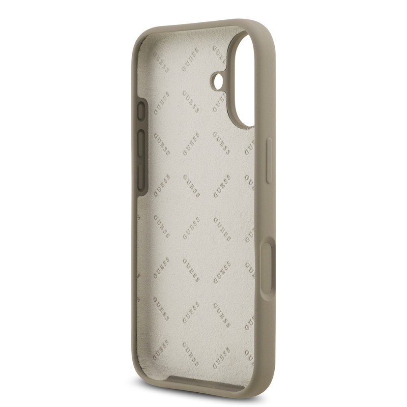 Apple iPhone 17 Kılıf Guess Orjinal Lisanslı Grained Yazı Logolu Kapak - 25