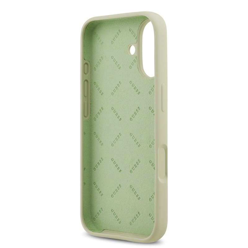 Apple iPhone 17 Kılıf Guess Orjinal Lisanslı Grained Yazı Logolu Kapak - 32