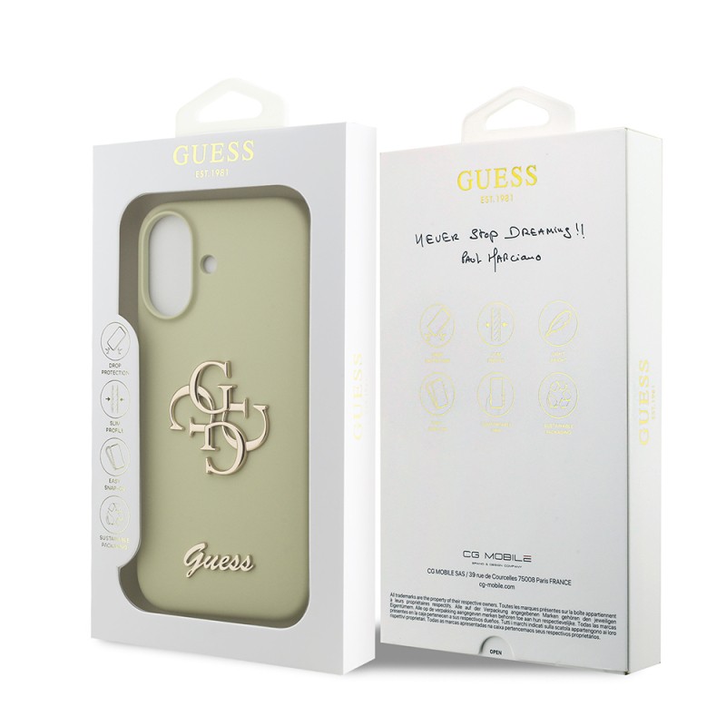 Apple iPhone 17 Kılıf Guess Orjinal Lisanslı Grained Yazı Logolu Kapak - 33