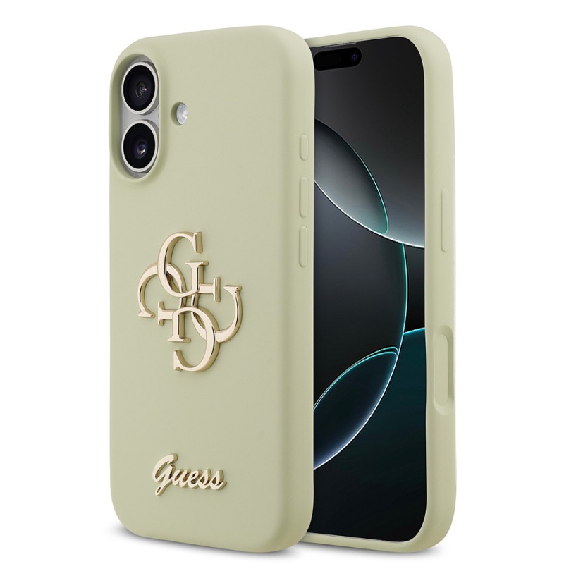 Apple iPhone 17 Kılıf Guess Orjinal Lisanslı Grained Yazı Logolu Kapak - 5