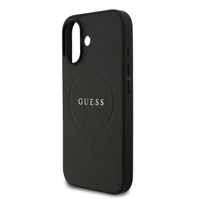Apple iPhone 17 Kılıf Guess Orjinal Lisanslı M-safe Şarj Özellikli Yazı Logolu PU Deri Kapak - 5