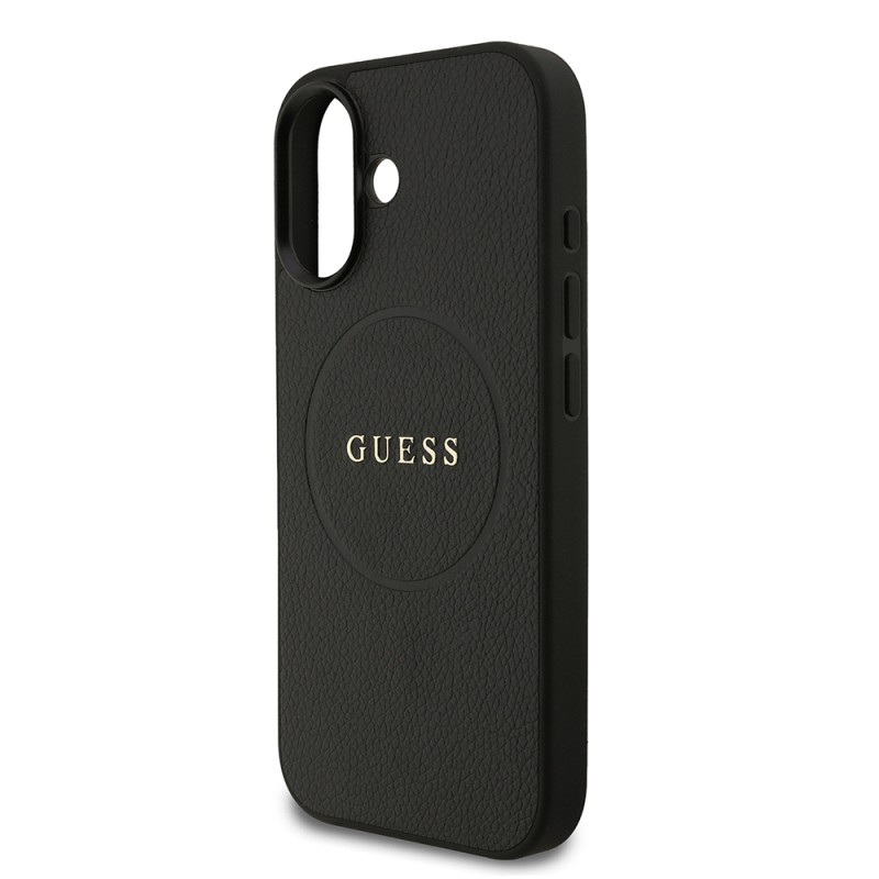 Apple iPhone 17 Kılıf Guess Orjinal Lisanslı M-safe Şarj Özellikli Yazı Logolu PU Deri Kapak - 5