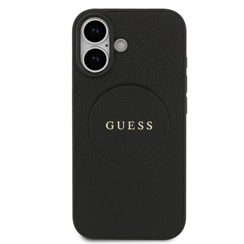 Apple iPhone 17 Kılıf Guess Orjinal Lisanslı M-safe Şarj Özellikli Yazı Logolu PU Deri Kapak - 8