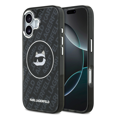 Apple iPhone 17 Kılıf Karl Lagerfeld Orjinal Lisanslı IML Baskılı Choupette Heads Kapak - Karl Lagerfeld