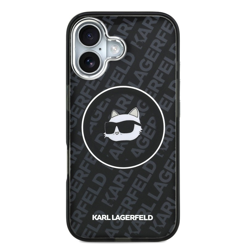 Apple iPhone 17 Kılıf Karl Lagerfeld Orjinal Lisanslı IML Baskılı Choupette Heads Kapak - 4