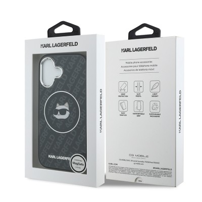 Apple iPhone 17 Kılıf Karl Lagerfeld Orjinal Lisanslı IML Baskılı Choupette Heads Kapak - 9