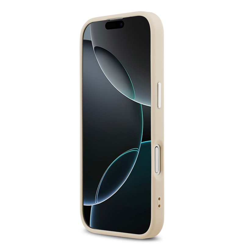 Apple iPhone 17 Kılıf Karl Lagerfeld Orjinal Lisanslı M-safe Şarj Özellikli Metal Kamera ve Buton Tasarımlı K&C PU Deri Kapak - 8