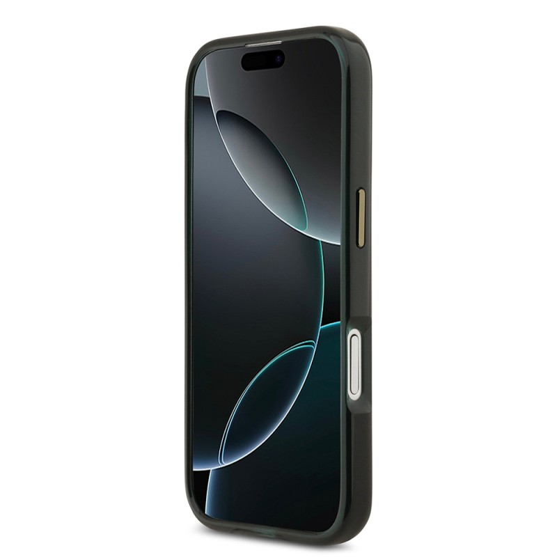 Apple iPhone 17 Kılıf Lacoste Orjinal Lisanslı M-safe Şarj Özellikli Gold Timsah Logolu Buzlu Kapak - 8