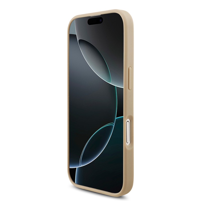 Apple iPhone 17 Kılıf Lacoste Orjinal Lisanslı M-safe Şarj Özellikli PU Pike Desenli Metal Logolu Kartlıklı Kapak - 8
