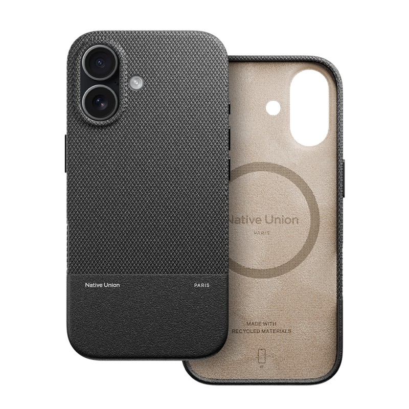 Apple iPhone 17 Kılıf M-safe Şarj Özellikli Deri Dokulu Native Union RE Classic Serisi Kapak - 1