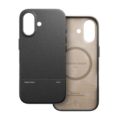 Apple iPhone 17 Kılıf M-safe Şarj Özellikli Deri Dokulu Native Union RE Classic Serisi Kapak - 3