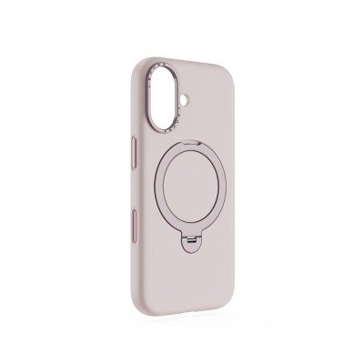 Apple iPhone 17 Kılıf M-safe Şarj Özellikli Metal Standlı Sıvı Silikon Lenyes CK223 Kapak - 4