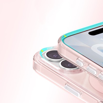 Apple iPhone 17 Kılıf M-Safe Şarj Özellikli Orjinal Swarovski Taşlı Zore Paris Rovix Sert PC Kapak - 16