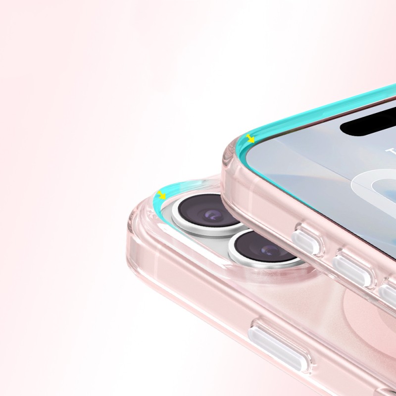 Apple iPhone 17 Kılıf M-Safe Şarj Özellikli Orjinal Swarovski Taşlı Zore Paris Rovix Sert PC Kapak - 16