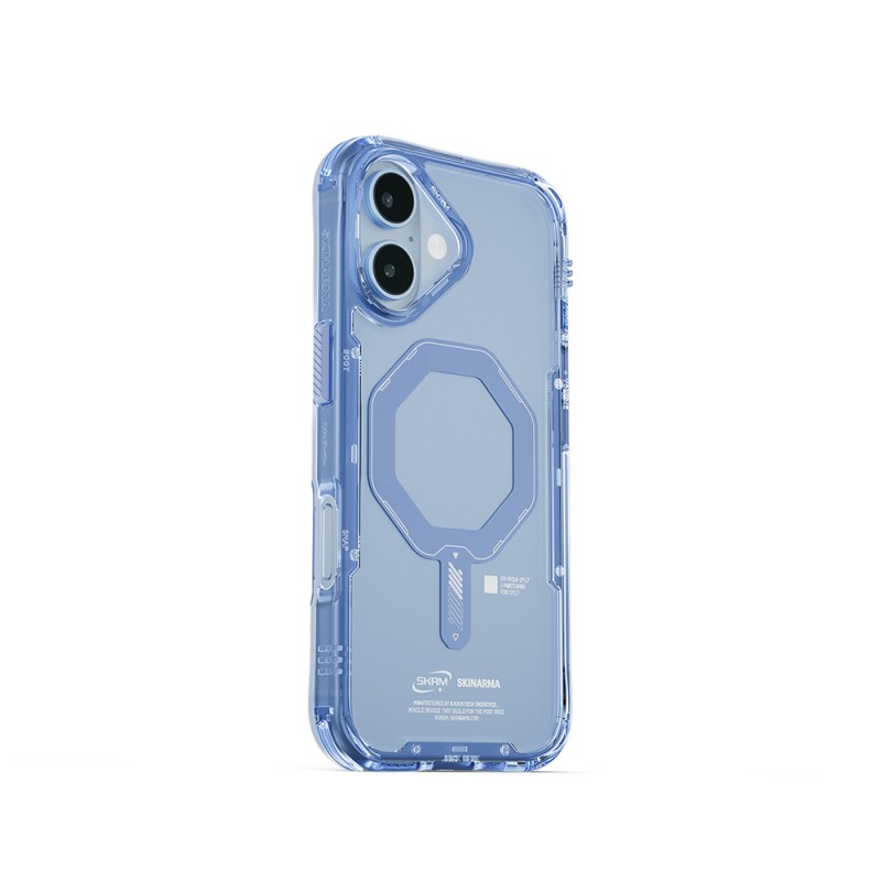 Apple iPhone 17 Kılıf M-safe Şarj Özellikli Şeffaf Airbag Tasarımlı Skinarma Saido Mag-Charge Kapak - 1