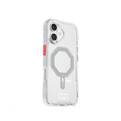 Apple iPhone 17 Kılıf M-safe Şarj Özellikli Şeffaf Airbag Tasarımlı Skinarma Saido Mag-Charge Kapak - 5