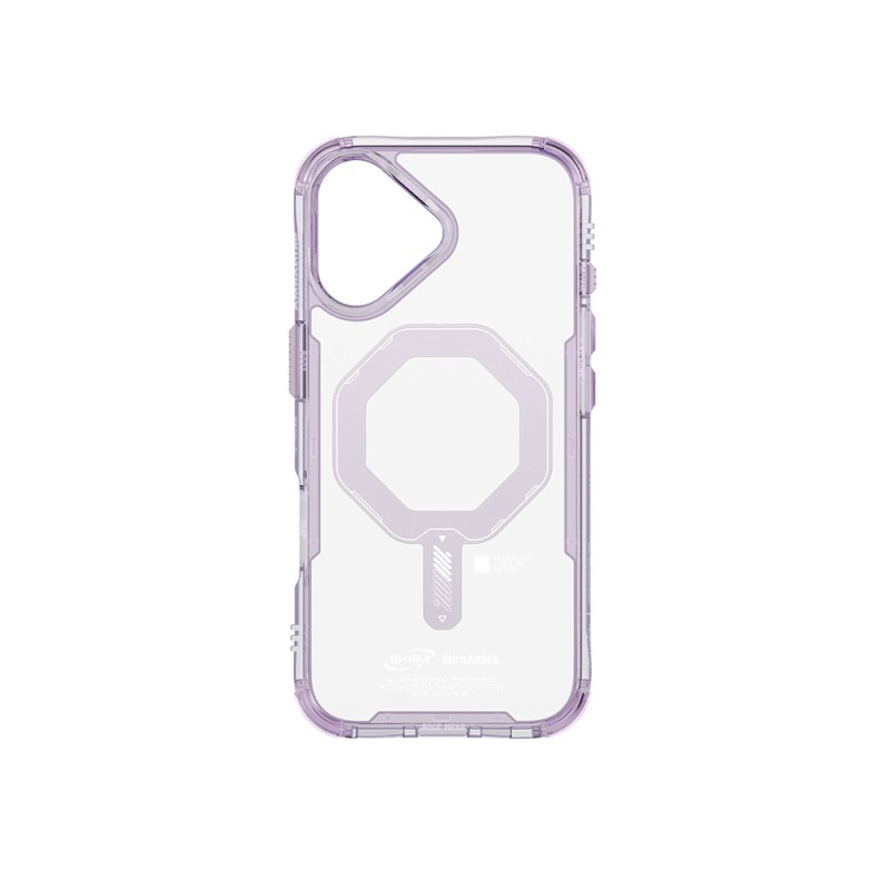 Apple iPhone 17 Kılıf M-safe Şarj Özellikli Şeffaf Airbag Tasarımlı Skinarma Saido Mag-Charge Kapak - 8