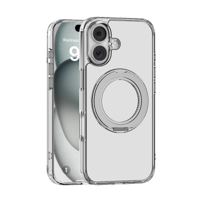 Apple iPhone 17 Kılıf M-safe Şarj Özellikli Standlı Airbag Tasarımlı Mutural Fresh Serisi Kapak - Mutural