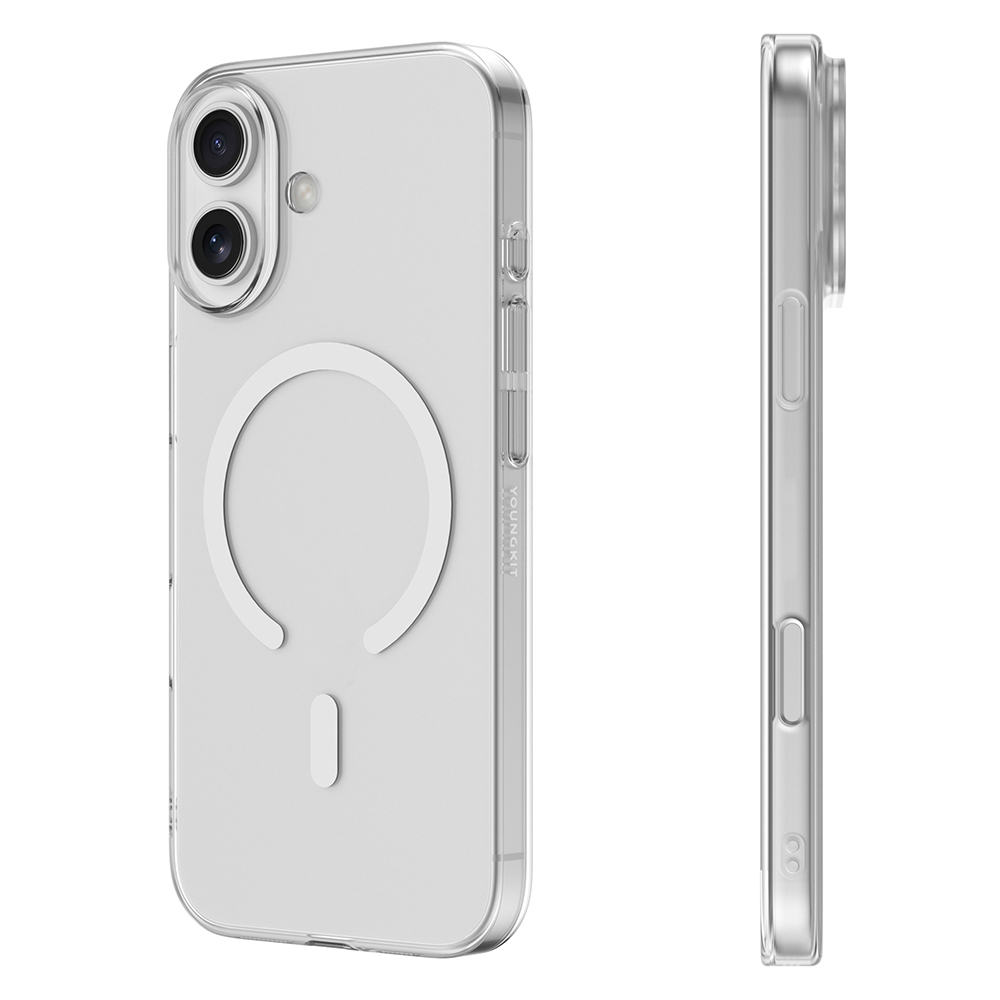 Apple iPhone 17 Kılıf M-safe Şarj Özellikli Youngkit High Definition Serisi Kapak - Şeffaf