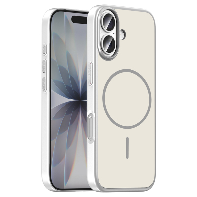 Apple iPhone 17 Kılıf M-Safe Şarj Özellikli Zore Lora PC Kapak - Zore