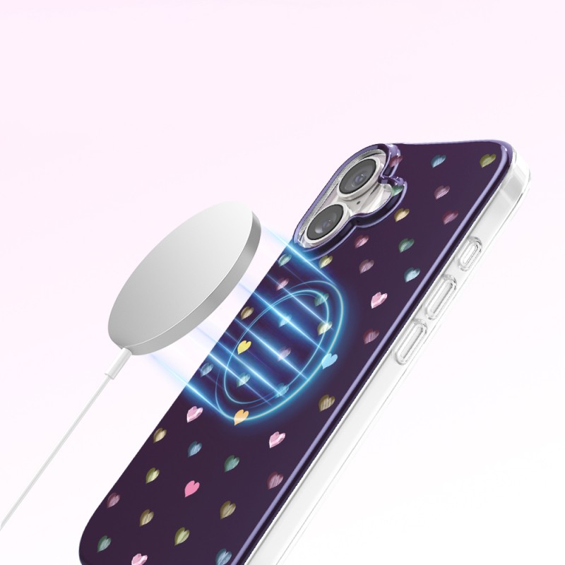 Apple iPhone 17 Kılıf M-Safe Şarj Özellikli Zore Paris Axen Sert PC Kapak - 16